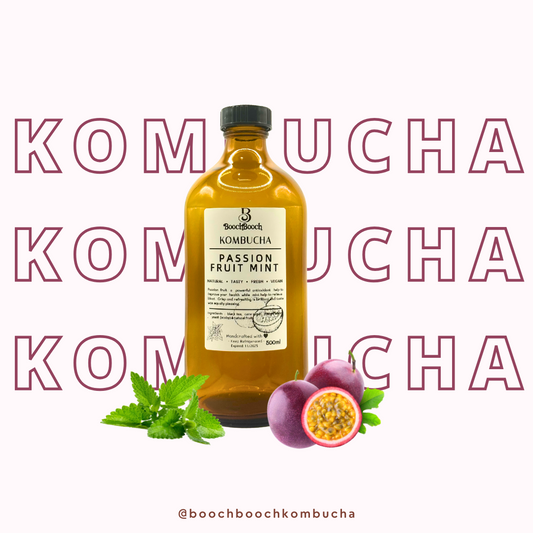 500ml x 3 Passion Fruit Mint Kombucha